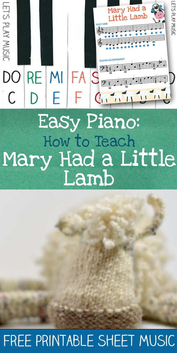 Free Piano Sheet Music for Beginners: Mary Had a Little Lamb - Blessed