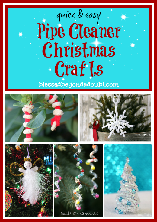christmas crafts with pipe cleaners and beads