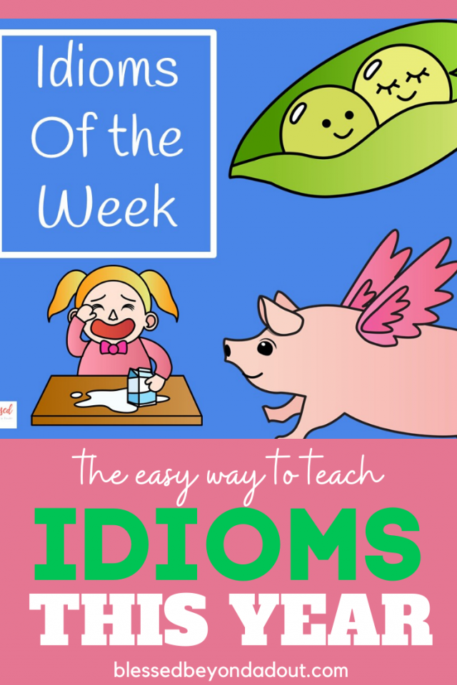 How To Teach Idioms With Free Idiom Posters - Blessed Beyond A Doubt