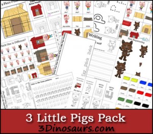 FREE 3 Little Pigs Printable Pack - so CUTE! - Blessed Beyond A Doubt