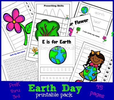 FREE Earth Day Printables Pack - PreK thru 3rd Grade! - Blessed Beyond ...