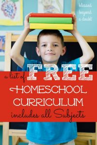 The Full List of Free Homeschool Curriculum that will Excite your Child ...