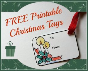 FREE Printable Christmas Tags - Blessed Beyond A Doubt