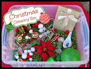 Make a Christmas Sensory Bin! - Blessed Beyond A Doubt