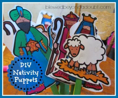 FREE DIY Nativity Puppets - Blessed Beyond A Doubt