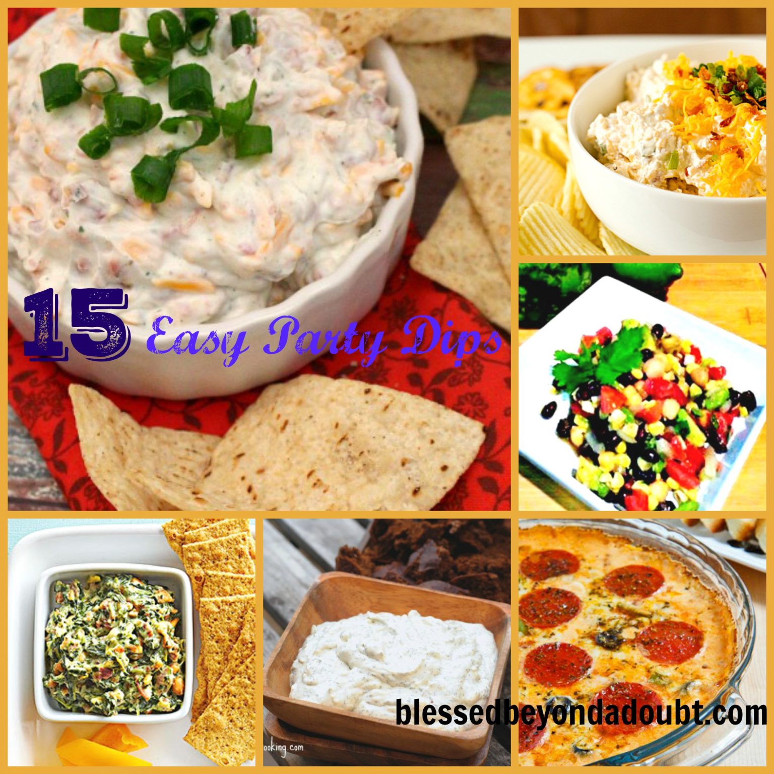 15 Easy Party Dips for your Super Bowl Party! Blessed Beyond A Doubt