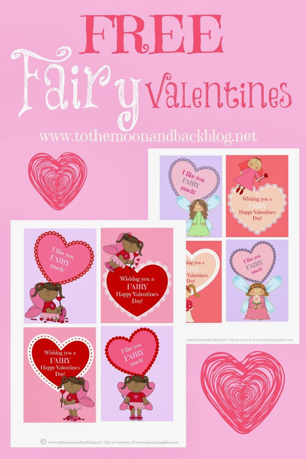 FREE Fairy Valentines - Blessed Beyond A Doubt