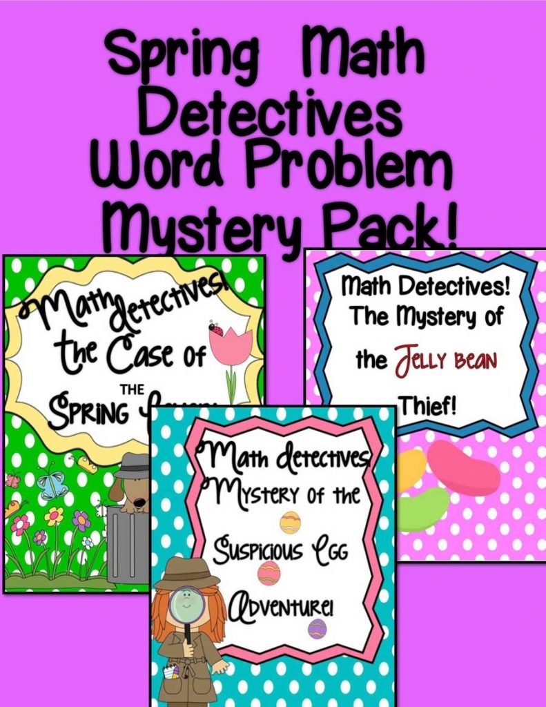 Spring Math Detectives Pack