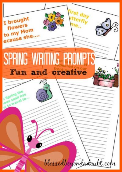 FREE Spring Writing Prompts! FUN way to get them writing!