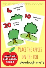 FREE Apple Playdough Mats with Recipe! - Blessed Beyond A Doubt