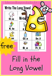 Long Vowel Sounds Worksheets! There FREE!