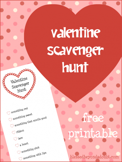 Valentine's Day Scavenger Hunt|It's FREE!