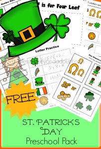 FREE St. Patrick's Day Preschool Pack|Over 20 Pages!