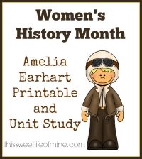 Free Amelia Earhart Printable for Women's History Month - Blessed ...