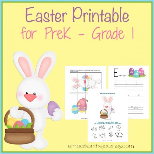 FREE Easter Printable for PreK - Grade 1 - Blessed Beyond A Doubt