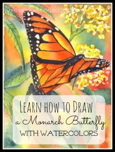 FREE Watercolor Butterfly Art Tutorial! - Blessed Beyond A Doubt