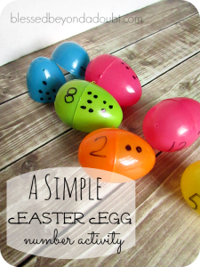 DIY Plastic Easter Egg Number Recognition Game! So Simple!