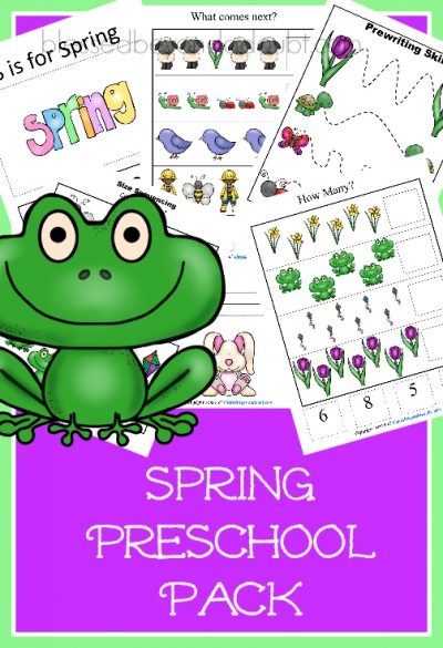 FREE Spring Preschool Pack | Over 20 Pages!