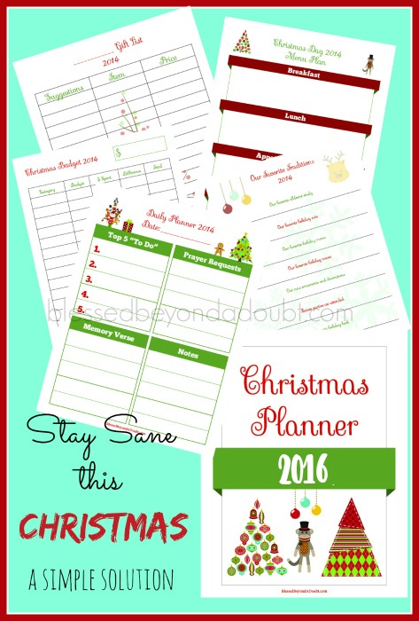 The BEST Christmas Planner that will Keep YOU SANE! It's FREE this year ...