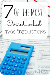 7 of the Most Overlooked Tax Deductions - Blessed Beyond A Doubt