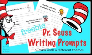 6 FREE Dr. Seuss Writing Prompts - Blessed Beyond A Doubt