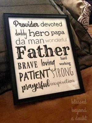 Diy Inexpensive Father's Day Present - Blessed Beyond A Doubt