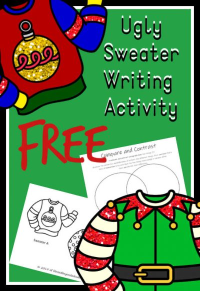 Ugly Christmas Sweater - FUN Christmas writing ideas - Blessed Beyond A ...