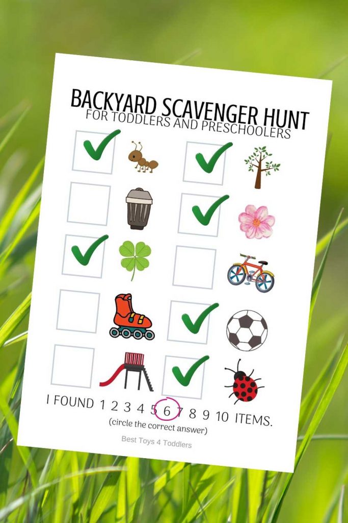 Free Printable Backyard Scavenger Hunt - Blessed Beyond A Doubt