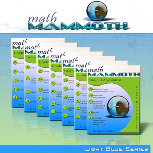 Win Math Mammoth Light Blue Series! Math Worksheets For Grades 1-7 ...