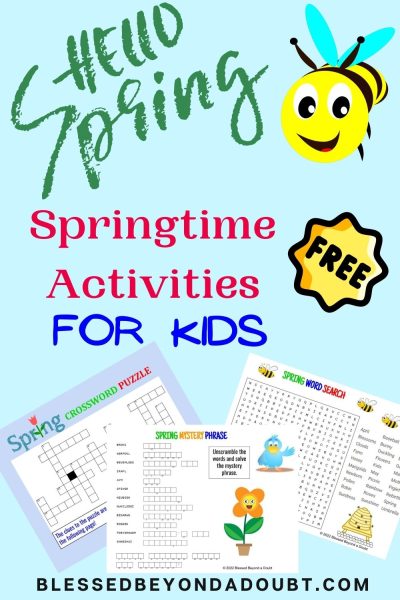 free april coloring pages word searches